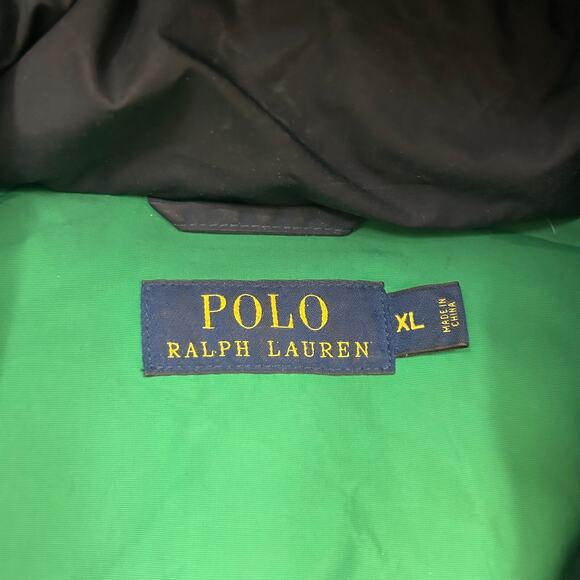Polo Ralph Lauren Men's XL Navy Blue Down Puffer Hooded Vest Zip Snap - Picture 4 of 8